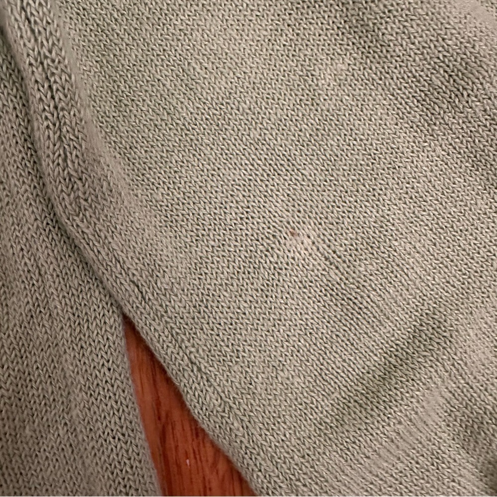 Eileen Fisher Sweater Organic Linen Tie-Cuff Light Green Women’s Sz XS # - Picture 6 of 12